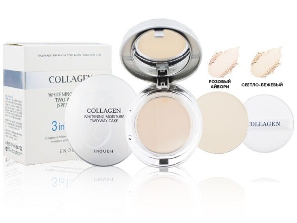 Пудра Collagen Whitening SPF30 PA+++Enough